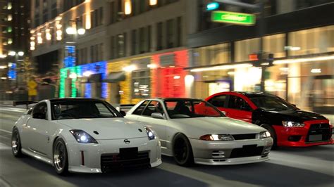 PS4 Gran Turismo 7 JDM Car Meet Cruise 2 Step Battles 400z GTR