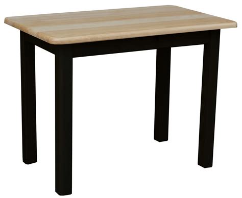 STÓŁ DREWNIANY 120x60 STOLIK KUCHENNY DWA KOLORY CZARNY+SOSNA (ST-01 ...