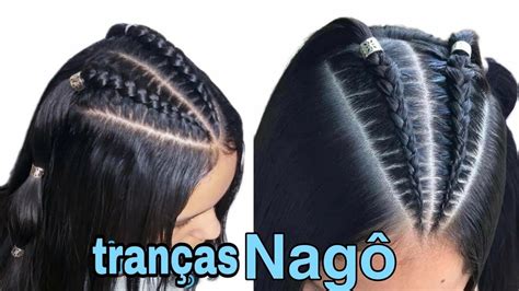 Como Fazer Tranças Nagô Sozinha - Como Fazer Tranças Nagô e trança bolha passo a passo iniciantes