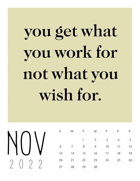 Inspirational Quotes Calendar 2022 World Of Printables