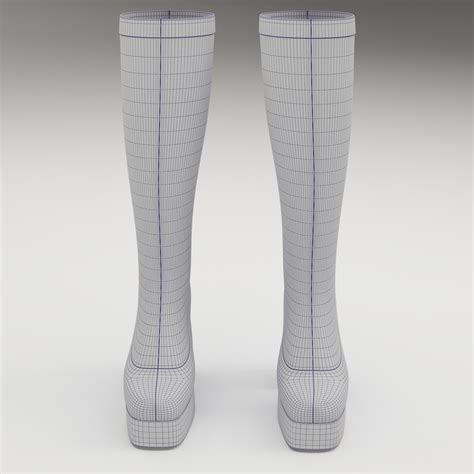 Naked Wolfe Patent Red Boots Model Turbosquid