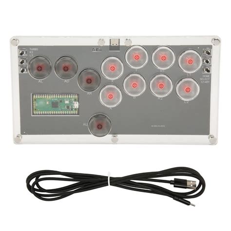 Fighting Stick Controller Support SOCD Mechanical Switch Hot Swap Arcade Fight USB C For Game