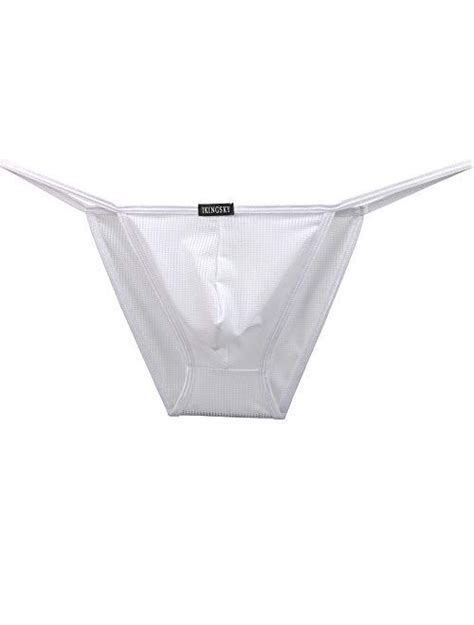 Buy Ikingsky Men S High Leg Opening Bikini Underwear Sexy Brazilian Back Briefs Mens Underwear