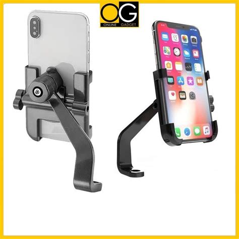 Motor Phone Holder Motorcycle Metal Aluminum Alloy With 360 Degree