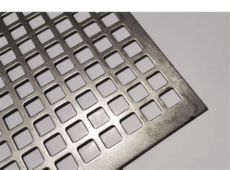 Square Pitch Perforated Sheet Mild Steel Perf 95mm Square Hole