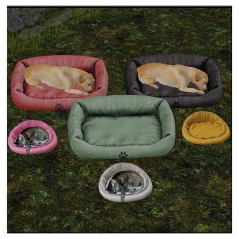 Second Life Marketplace Green Dog Bed Mystory