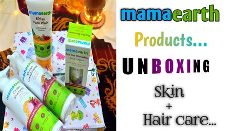 Unboxing Mama Earth Skin And Hair Care Products Youtube