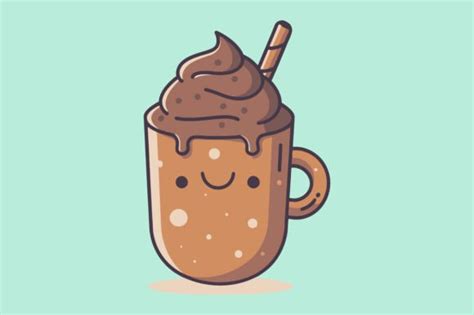 Cute Hot Chocolate Drawing Illustration Graphic By Mahmuda Akter Creative Fabrica