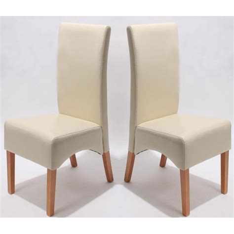 er Set Esszimmerstuhl Küchenstuhl Stuhl Latina LEDER creme helle
