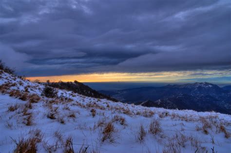 Snowy Sunset By 19andrea87 On Deviantart