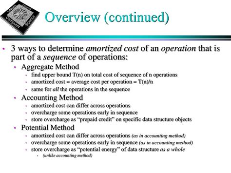 PPT - Lecture 3 Tuesday, 2/9/10 Amortized Analysis PowerPoint ...