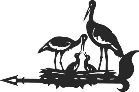 Флюгер, украшение, декор на крышу для дачи, для дома, "Аисты" большой ...