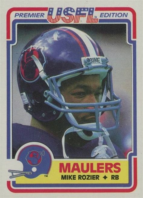 Topps Usfl Mike Rozier Football Vcp Price Guide