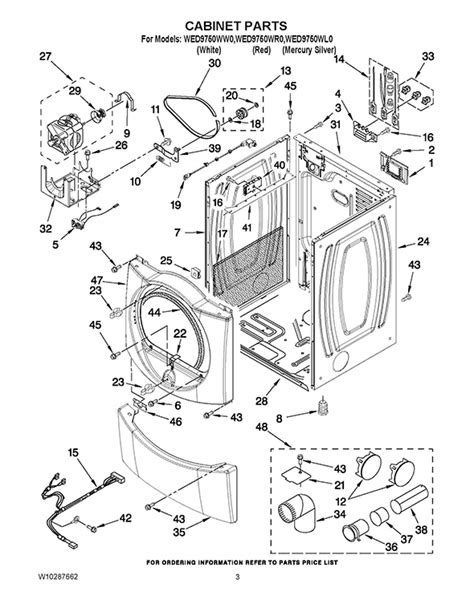 Whirlpool WED9750WW0 Dryer | Partswarehouse