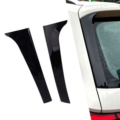 2x Rear Window Side Spoiler Canard Splitter Trim Fit For VW Tiguan MK2