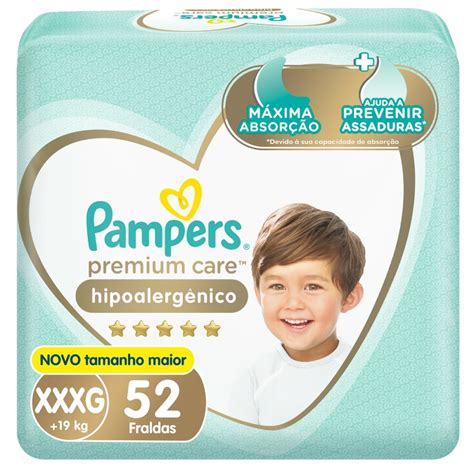 Fralda Pampers Premium Care Bag Xxxg Unidades Panvel Farm Cias