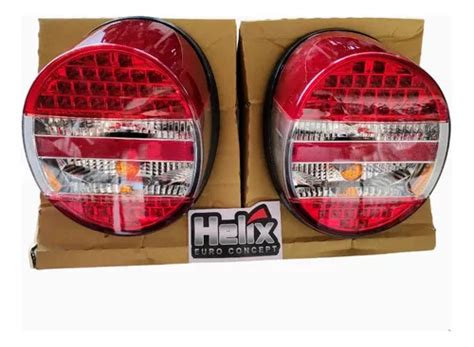 Calaveras Helix De Led Rojo Claro P Vocho 1974 2004 Sedan