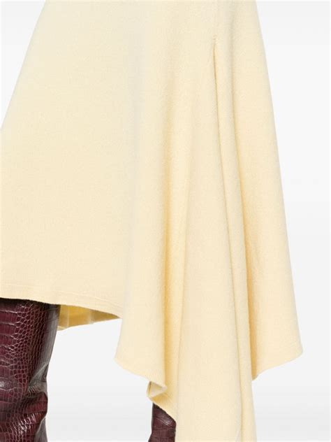 Jil Sander Asymmetric Hem Wool Midi Dress Farfetch