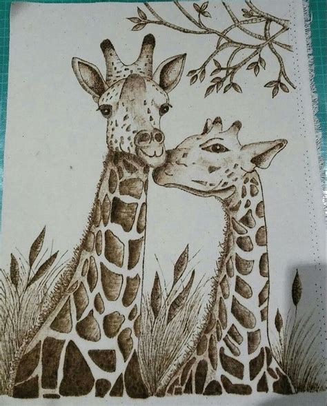 Pirograbadoylv Giraffe Art Wood Burning Art Wood Burning Patterns