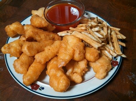 Made beer batter fish n chips last night, thanks Alton Brown! : food