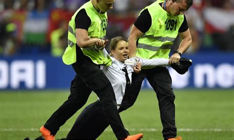 Pussy Riot Rush The Field Of World Cup Final Stage Epic Protest