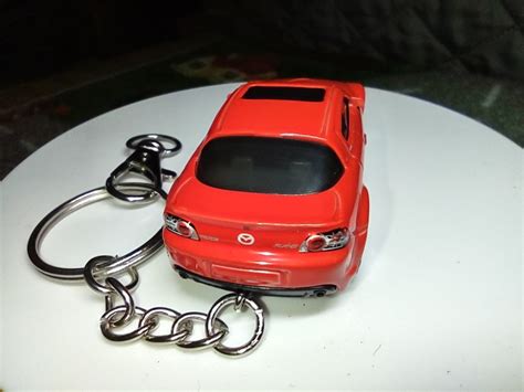 Mazda Rx Car Custom Keychain Hot Wheels Matchbox Gift Red Birthday Anniversary Husband Wife
