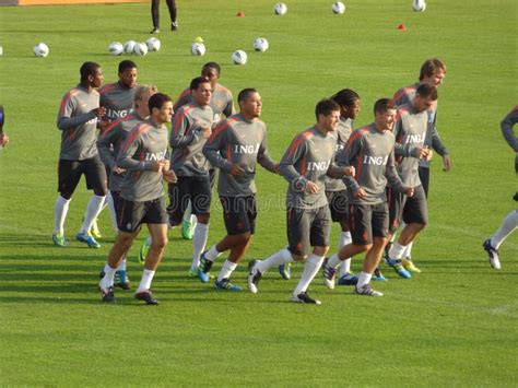 Dutch National Soccer Team editorial stock image. Image of germany ...