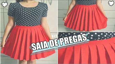 DIY Saia De Pregas YouTube