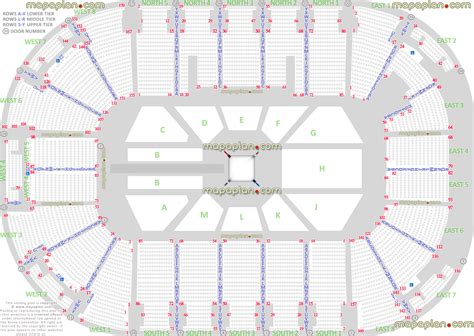 Odyssey SSE Arena - WWE wrestling, boxing & MMA match events map by row ...