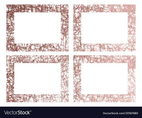 Golden Pink Nude Art Frames Modern Card Design Vector Image