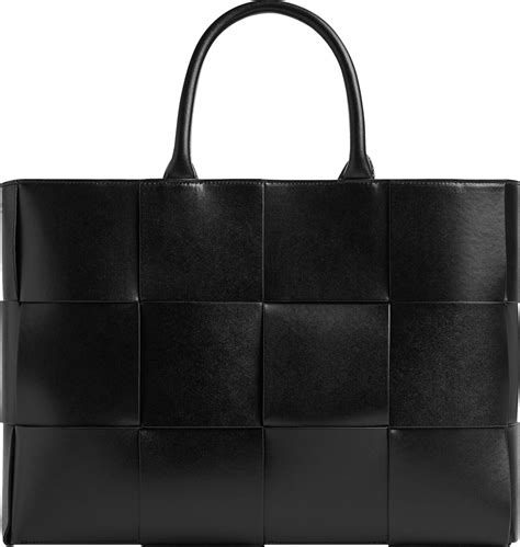 Bottega Veneta Black Intreccio 'Arco' Medium Tote Bag | INC STYLE