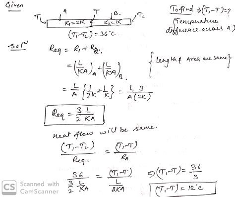 Two Rods A And B Of Same Length And Radius Are Joined Together The