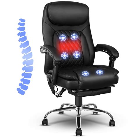 Noblemood Ergonomic Point Massage Office Chair With Heated Backrest