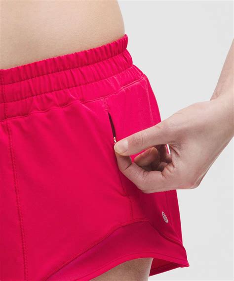 Lululemon Hotty Hot Low Rise Lined Short Pink Dragonfruit Lulu