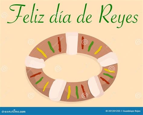 Rosca De Reyes, Celebration Day of January 6, Feast of the Magic Stock Vector - Illustration of ...