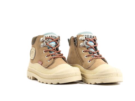 Chaussure Montante Enfants Palladium Pampa Hi Cuff Hiker Wp Nude Dust