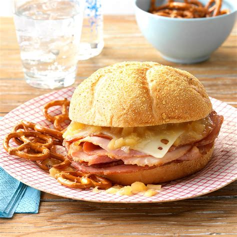 Hot Pineapple Ham Sandwiches Recipe Taste Of Home