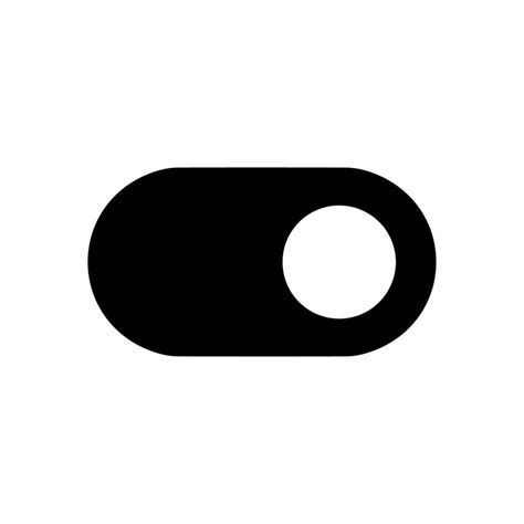 simple flat toggle switch button slider interface element