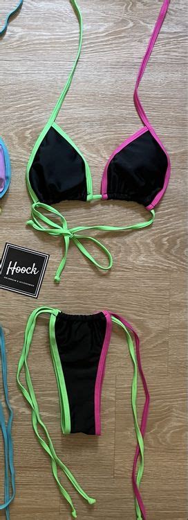 Schwarzer Bikini mit Neonfarben Grösse M Neu und originalverpackt in Köniz für CHF 40 mit