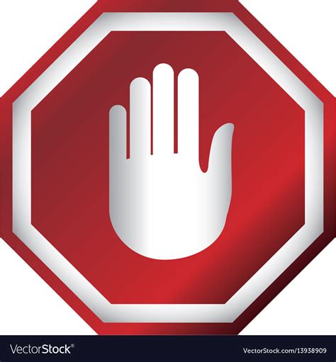 Stop Sign Hand Svg