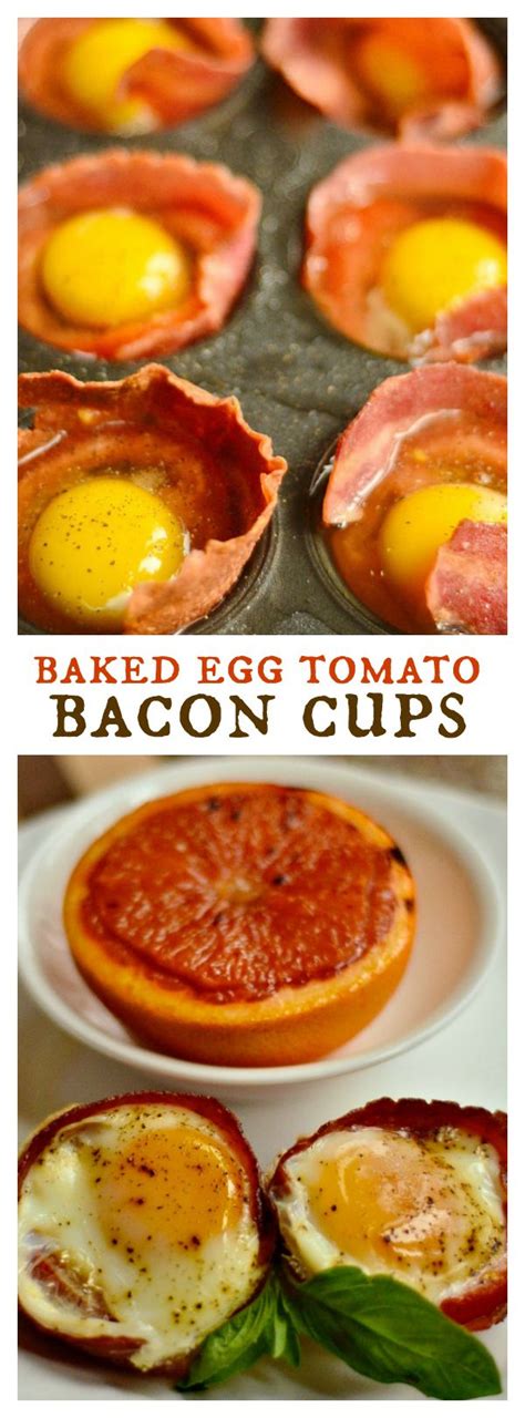 Baked Egg Tomato Bacon Cups Reluctant Entertainer Recipe High