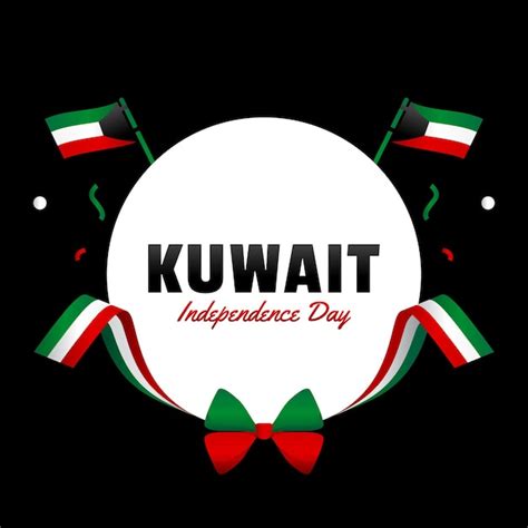 Premium Vector Kuwait Independence Day Realistic Design Vector Template