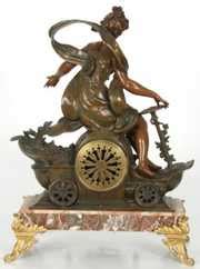 French Figural Automobile Mantle Clock Price Guide