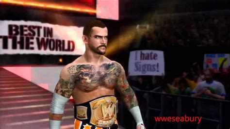 Cm Punk Entrance With Wwe Championship YouTube