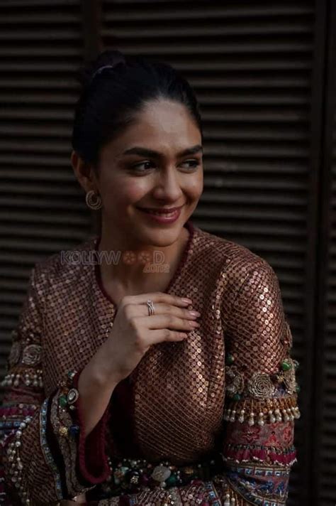cute mrunal thakur   floral lehenga photoshoot stills