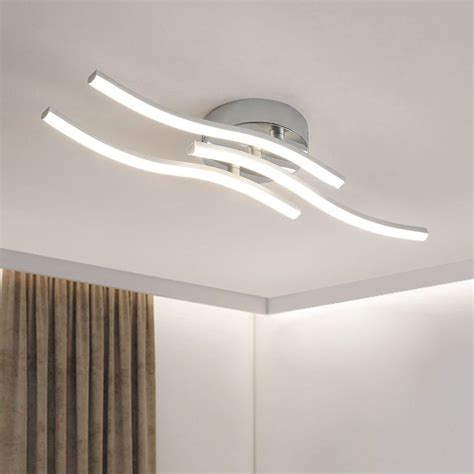 LED Ceiling Light Elegant Curved Design LED Ceiling Lamp, 1600 Lumen 3 ...