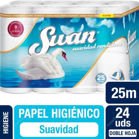 Papel Higiénico Swan Suavidad Rendidora Doble Hoja 24 Unid 25 Mts C U