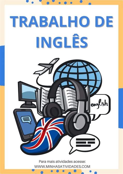 Atividades Capas De Trabalhos De Inglês