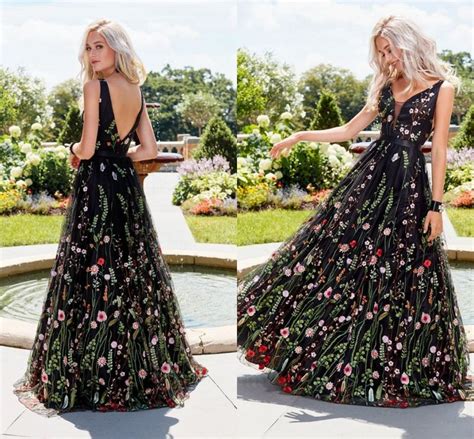 Sexy Vintage Long Evening Dresses 2019 New Boho Prom Press Women Party