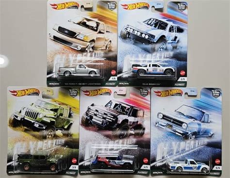 Hot Wheels Car Culture Hyper Haulers Ford F 150 SVT Lightning Baja Bouncer Jeep Gladiator